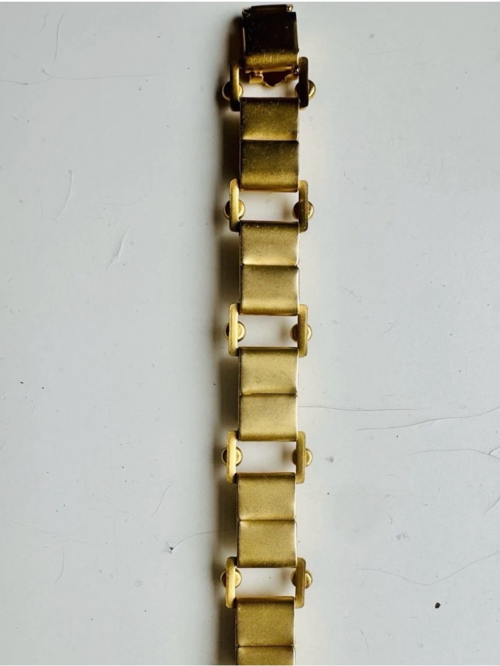 Vintage Gale Rothstein (Stamped) Semi-Precious Stones Gold Plated 7” Bracelet - Picture 7 of 8